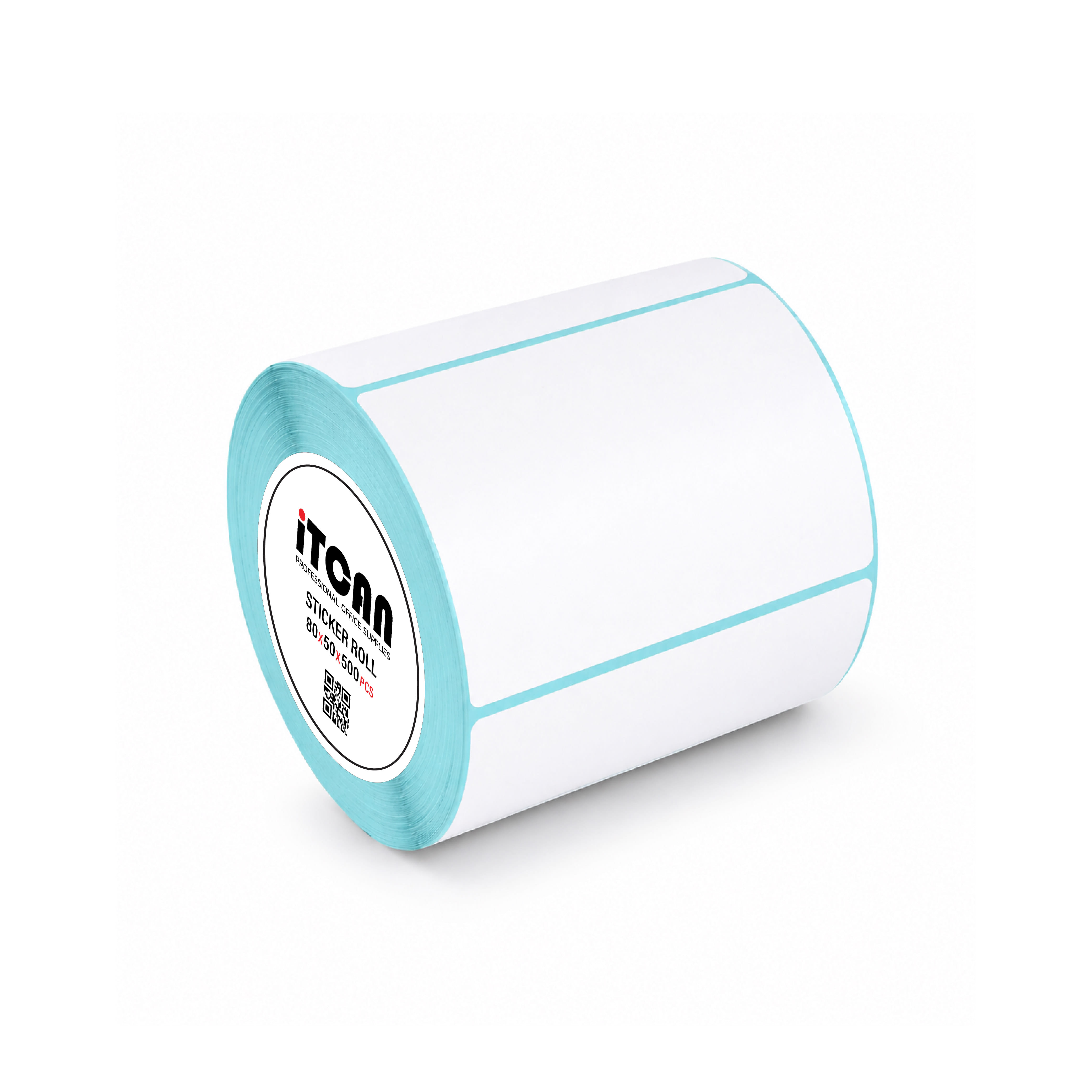 กระดาษสติ๊กเกอร์ความร้อน ITCAN 80X50 500 แผ่น 1 ม้วน